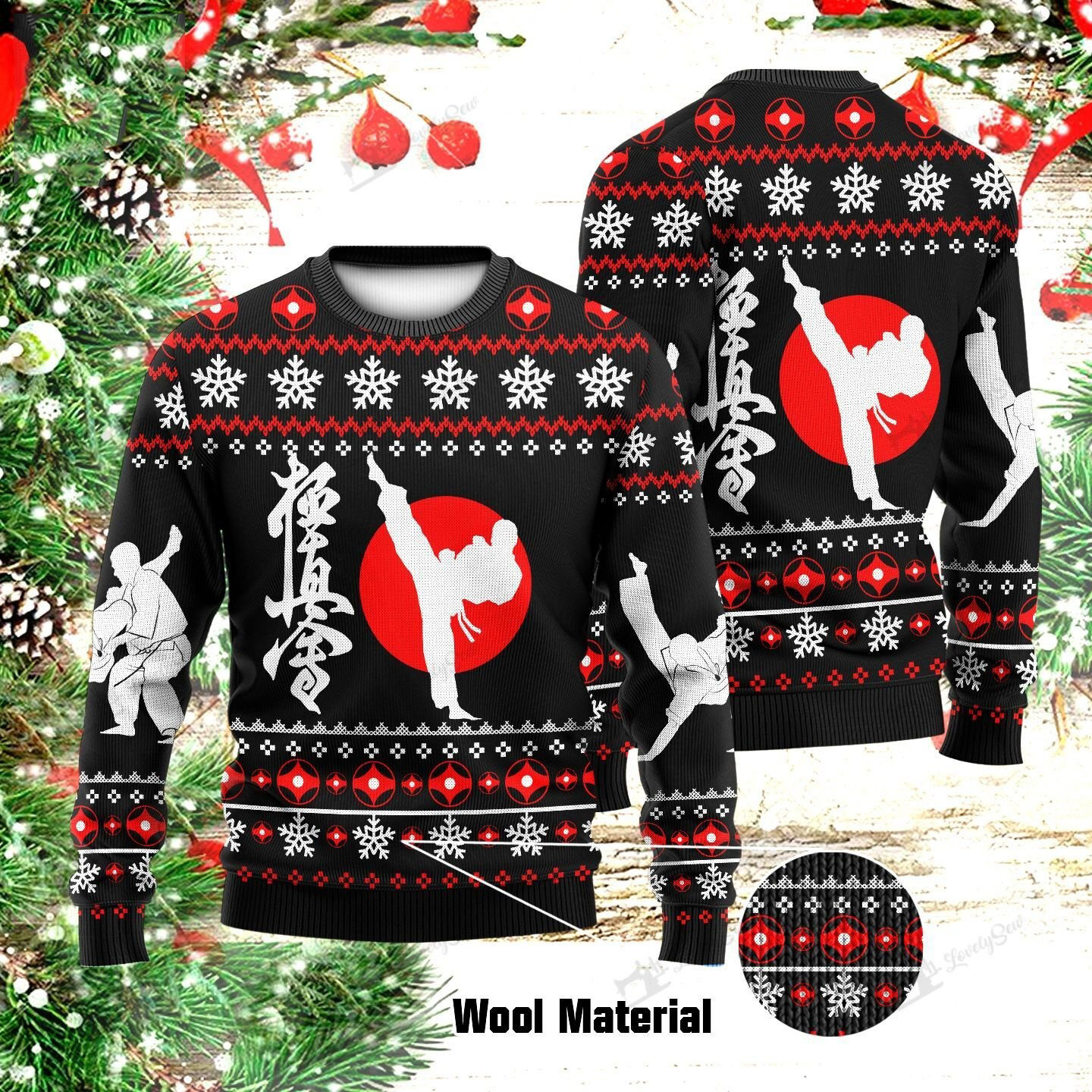 Kyokushin karate christmas sweater – Saleoff 241121