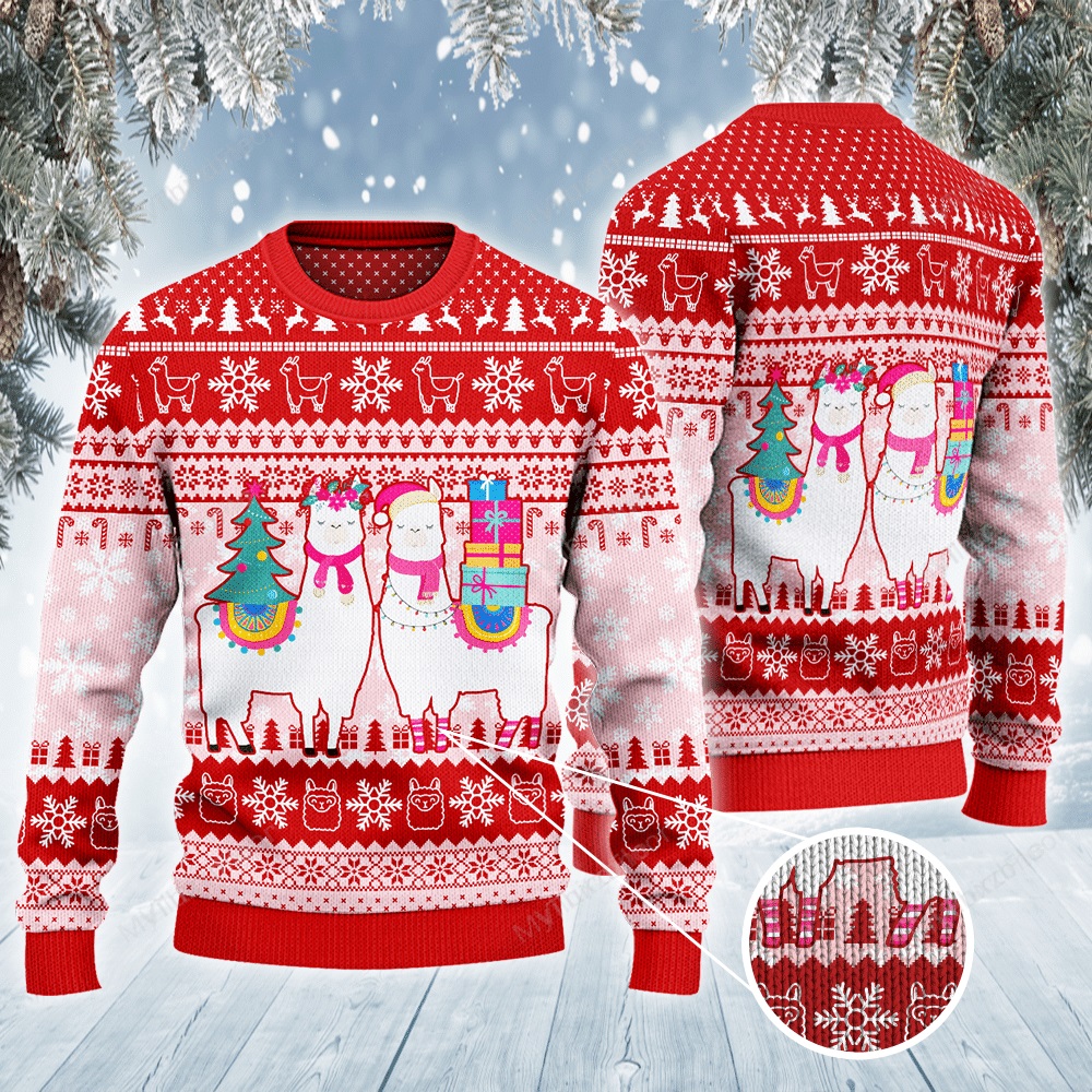 [ Amazing ] Llama lovers christmas gift all over print sweater – Saleoff 251121