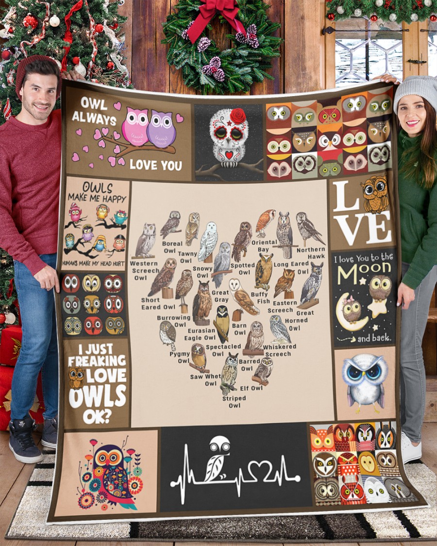 Love Owls Fleece Blanket – Saleoff 021121