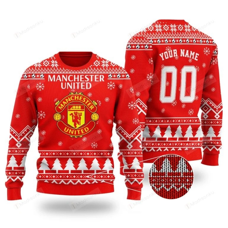 [ Amazing ] Manchester United FC cutom name and number sweater – Saleoff 271121