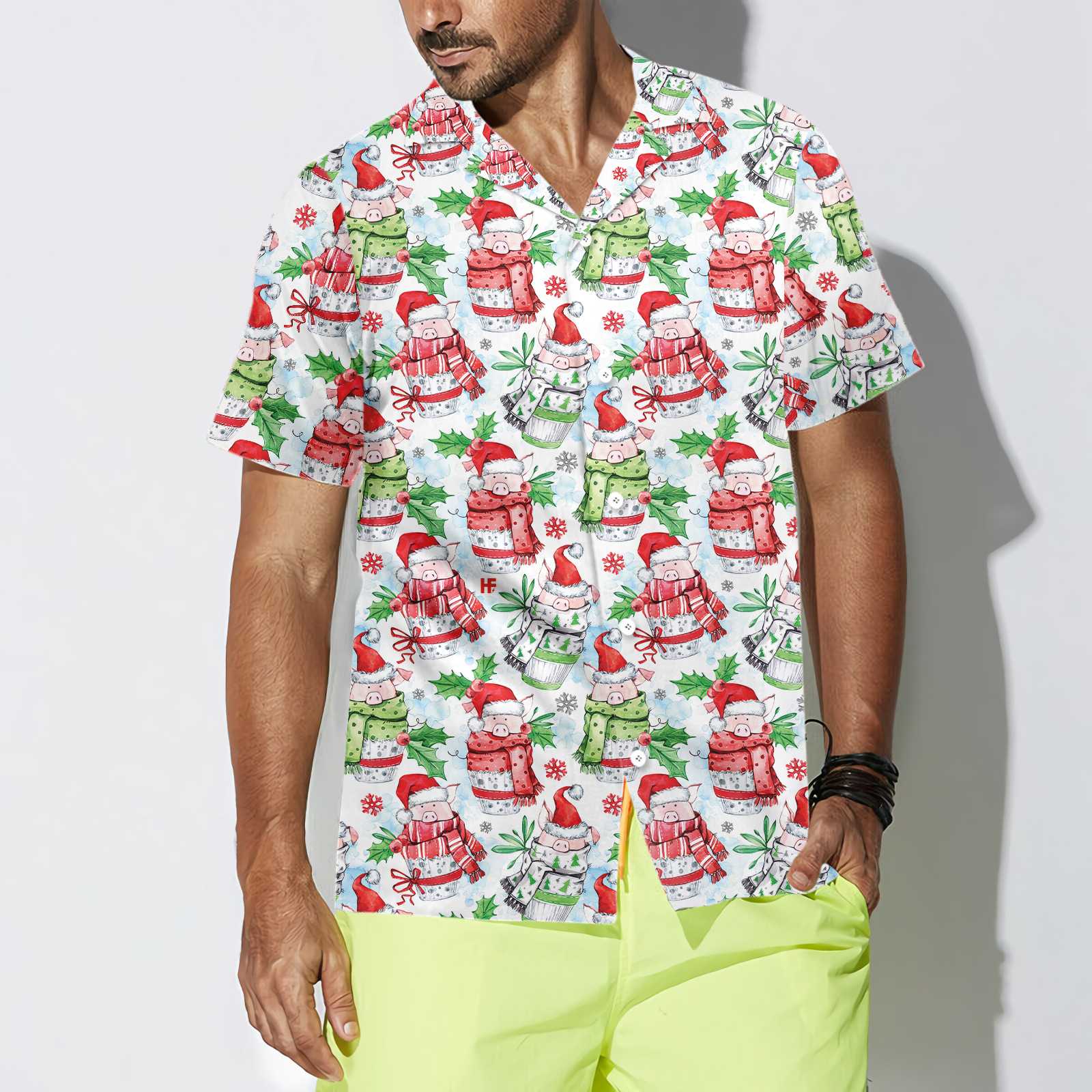 Merry Christmas Cute Pigs Hawaiian Shirt – Saleoff 061121