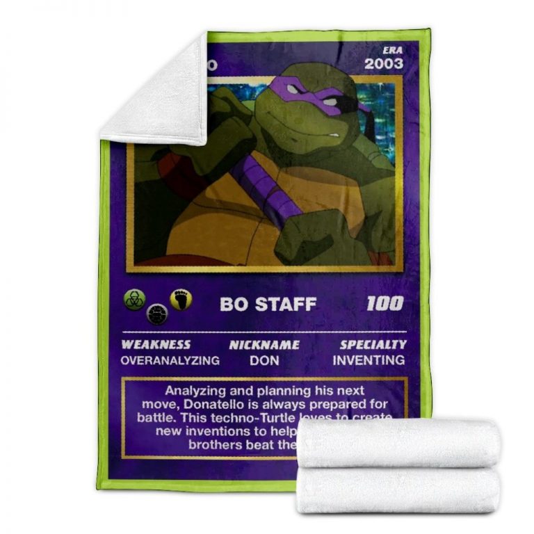 Movie TMNT Donatello Card Custom Soft Blanket