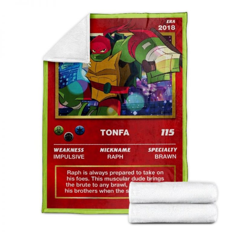 Movie TMNT Raphael Card Custom Soft Blanket