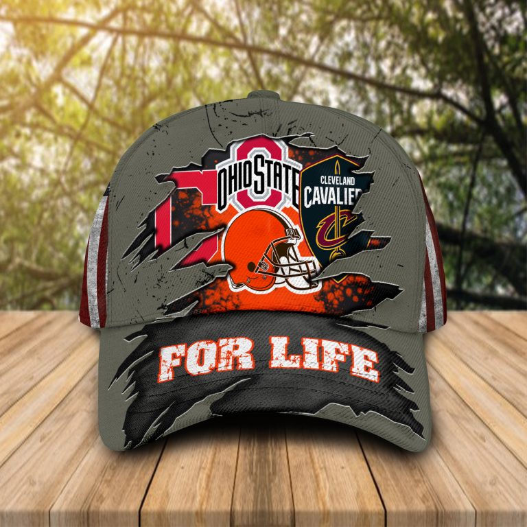 Ohio State Buckeyes Cleveland Cavaliers Cleveland Indians Cleveland Browns For Life Cap