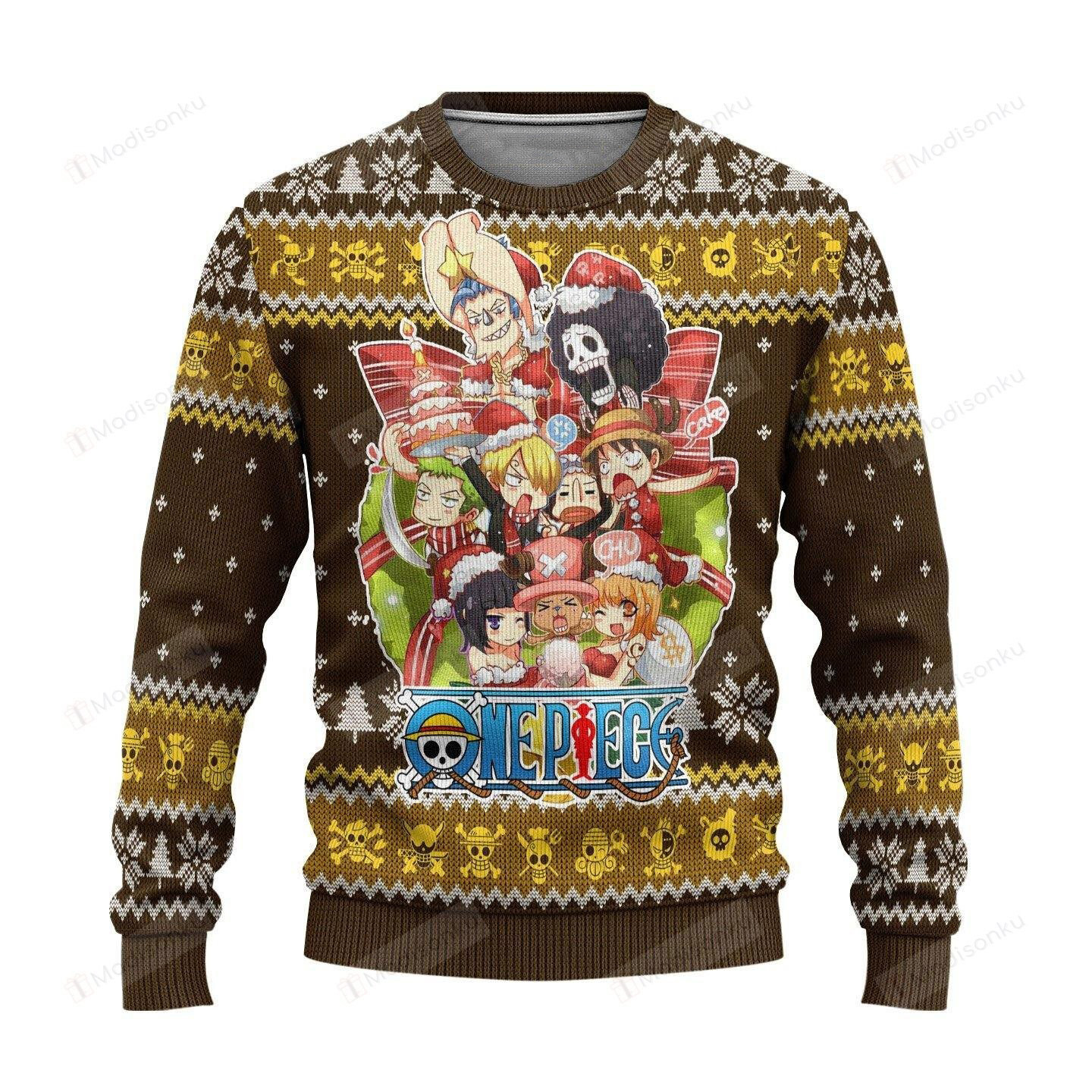 [ Amazing ] One Piece anime ugly christmas sweater – Saleoff 301121