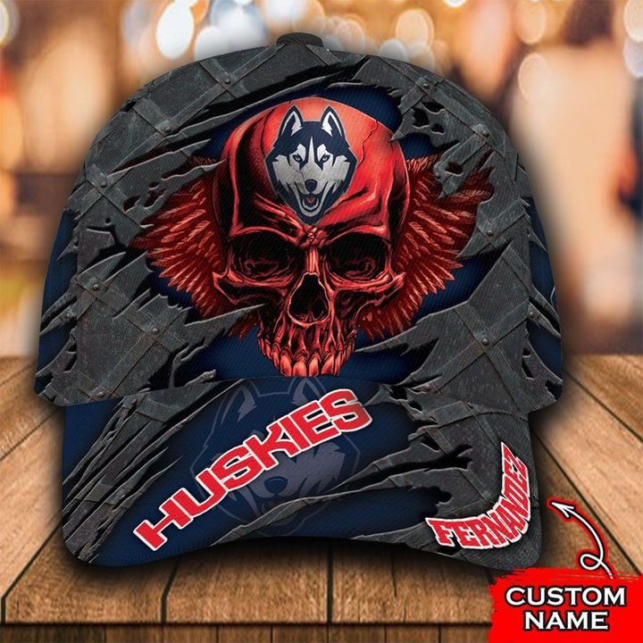 Personalized Connecticut Huskies 3d Skull Cap Hat – Hothot 021121
