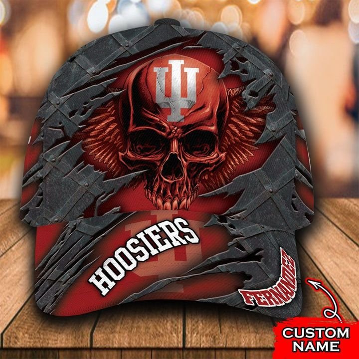 Personalized Indiana Hoosiers 3d Skull Cap Hat – Hothot 021121