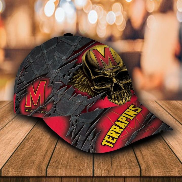 Personalized Maryland Terrapins 3d Skull Cap Hat 1