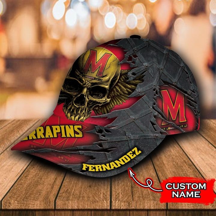 Personalized Maryland Terrapins 3d Skull Cap Hat 2