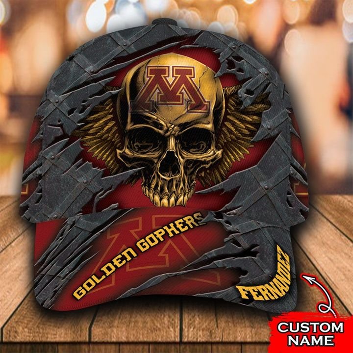 Personalized Minnesota Golden Gophers 3d Skull Cap Hat – Hothot 021121