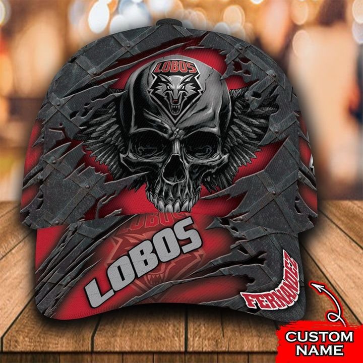 Personalized New Mexico Lobos 3d Skull Cap Hat – Hothot 021121