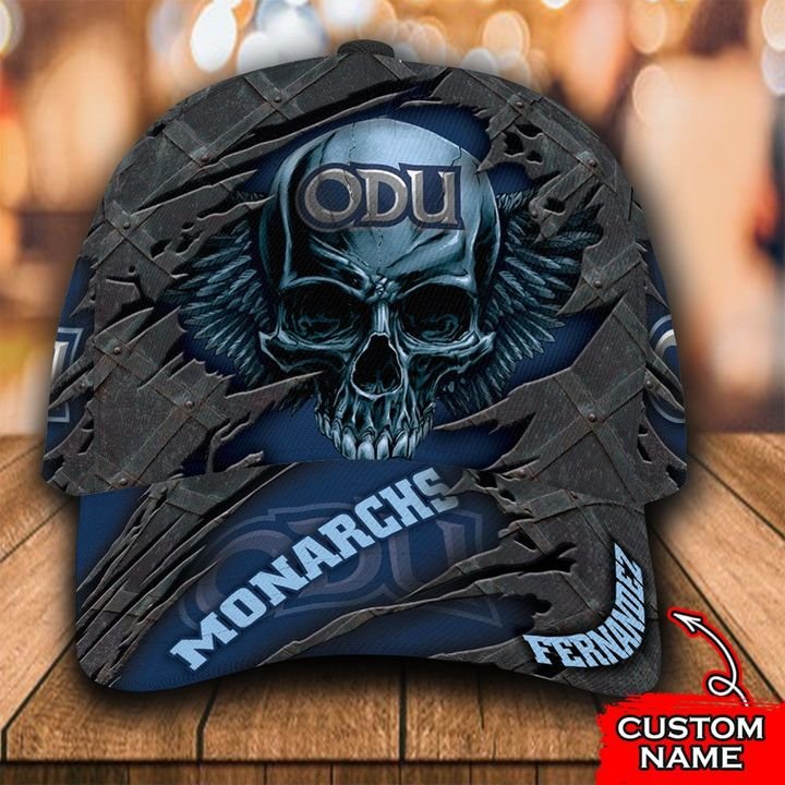 Personalized Old Dominion Monarchs 3d Skull Cap Hat