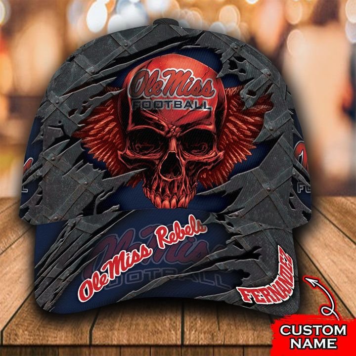 Personalized Ole Miss Rebels 3d Skull Cap Hat – Hothot 021121