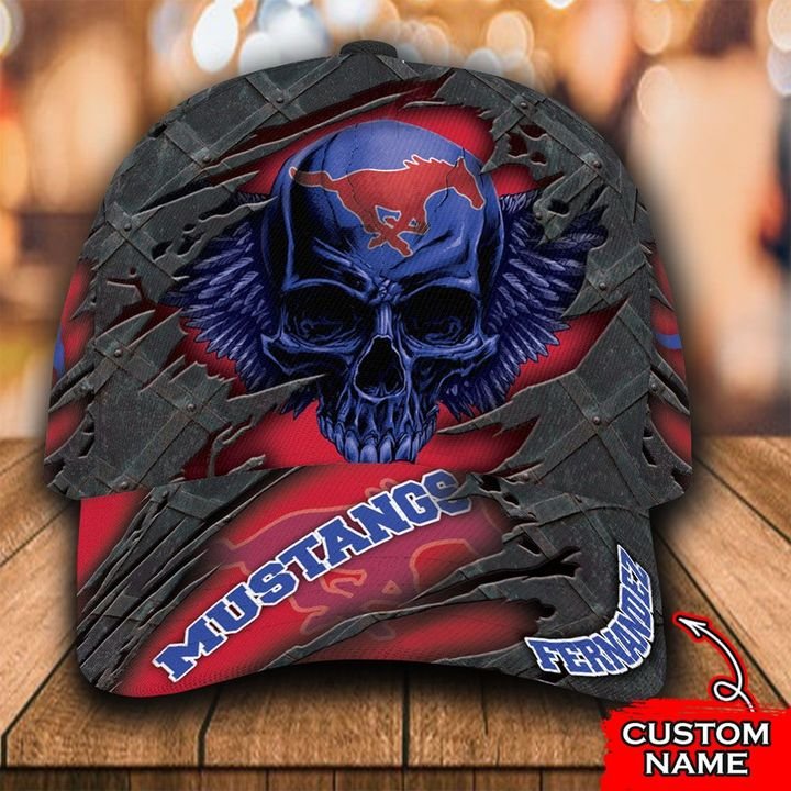 Personalized Smu Mustangs 3d Skull Cap Hat – Hothot 021121