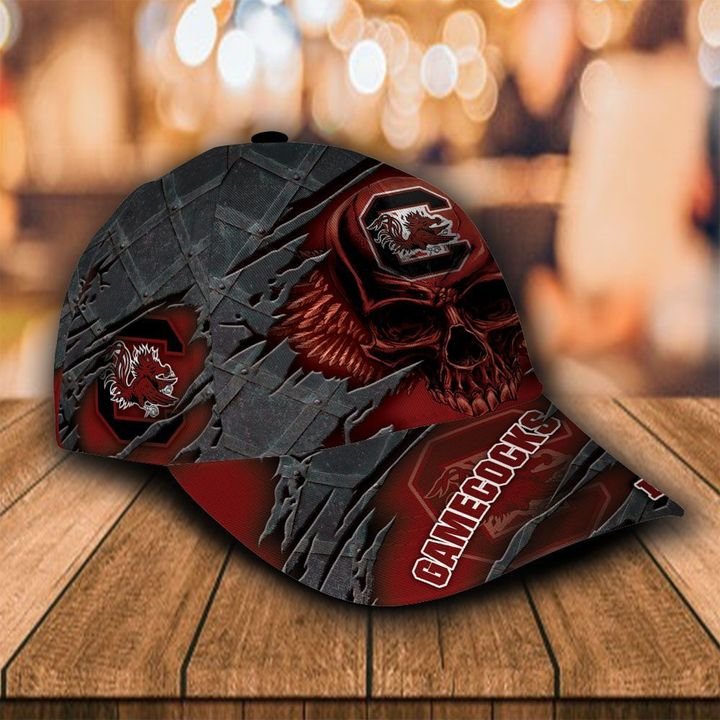 Personalized South Carolina Gamecocks 3d Skull Cap Hat 1