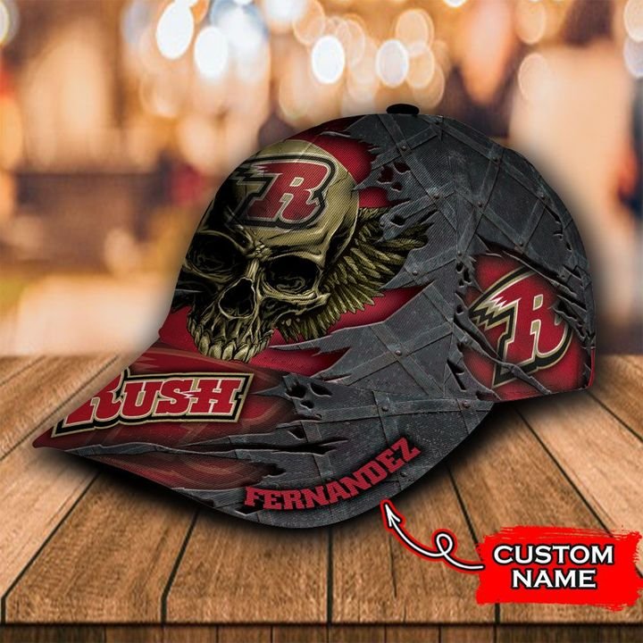 Personalized The Rapid City Rush 3d Skull Cap Hat 2