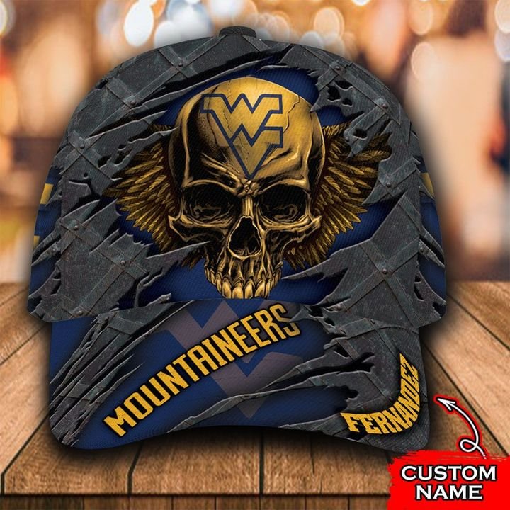 Personalized West Virginia Mountaineers 3d Skull Cap Hat – Hothot 021121