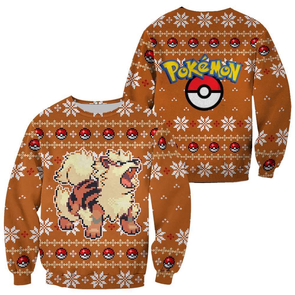 Pokemon Arcanine Ugly Christmas Sweater – Saleoff 151121