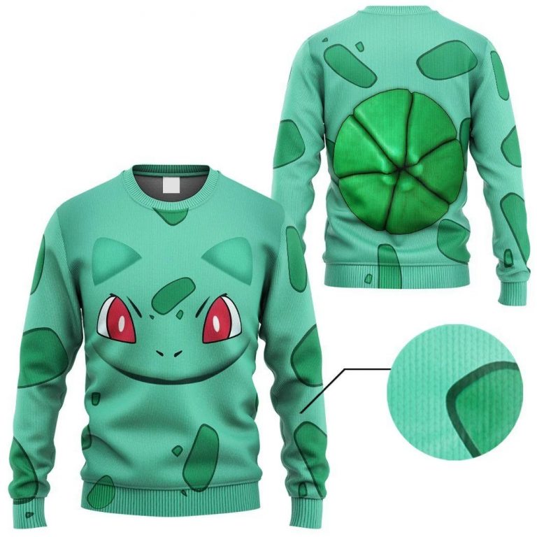 Pokemon Bulbasaur 3d long sleeve tee