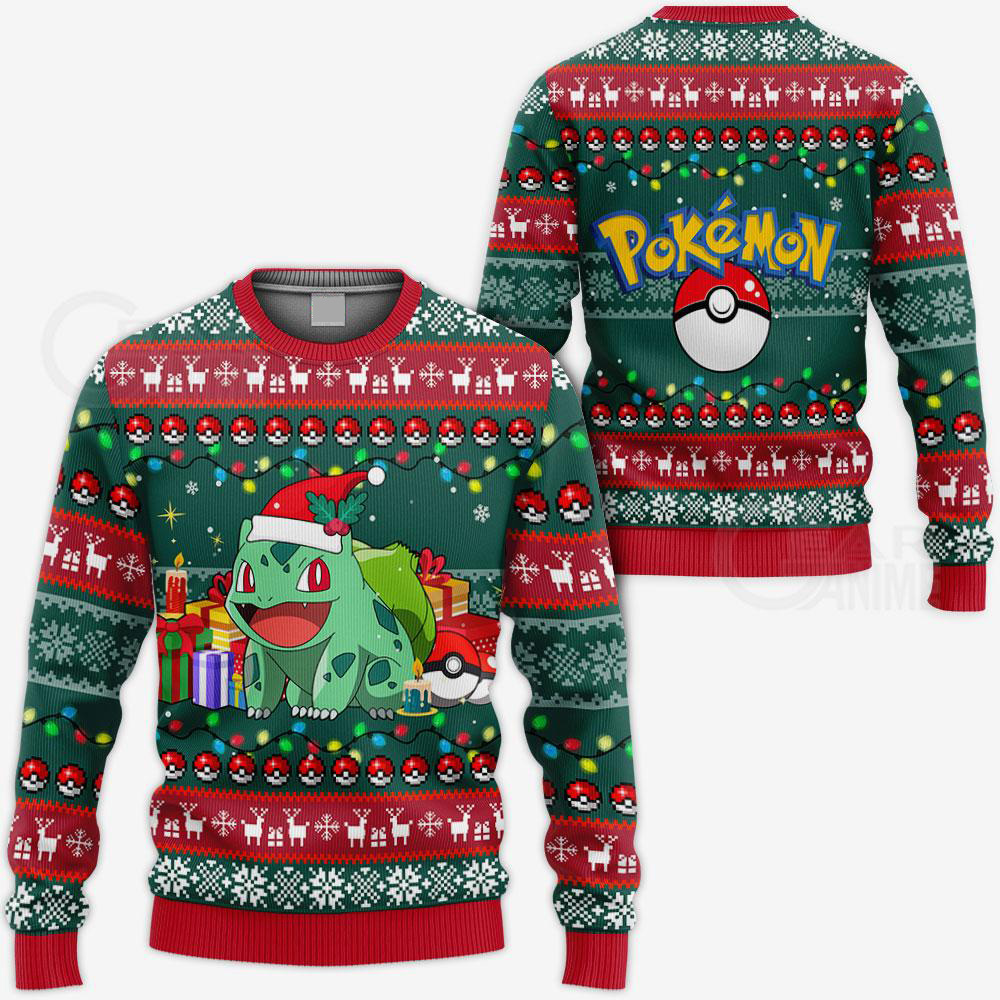 Pokemon Bulbasaur Ugly Christmas Sweater