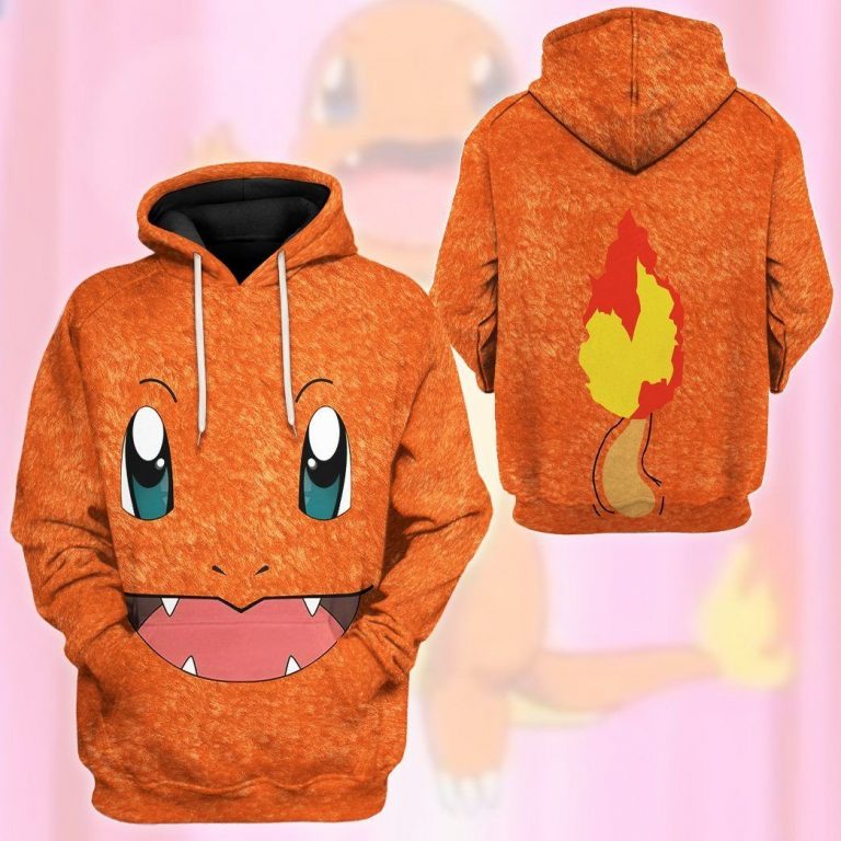 Pokemon Charmander 3d hoodie and t-shirt