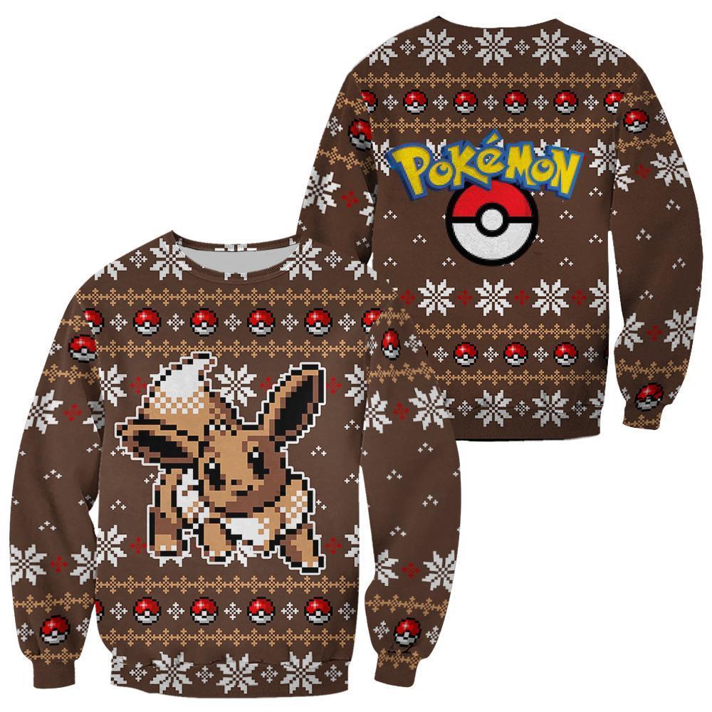 Pokemon Eevee Ugly Christmas Sweater – Saleoff 151121