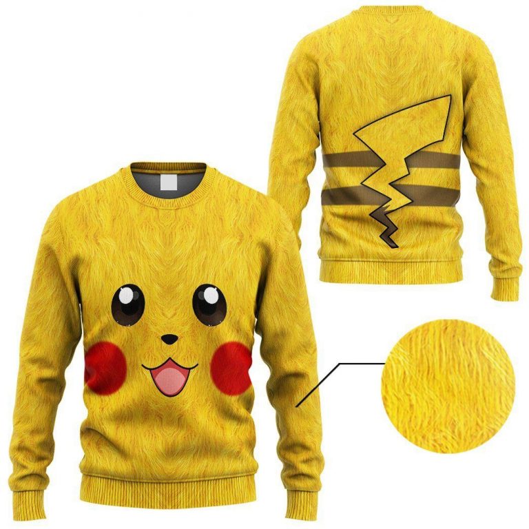 Pokemon Pikachu 3d long sleeve tee