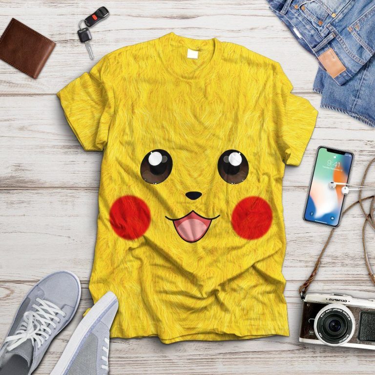 Pokemon Pikachu 3d t-shirt