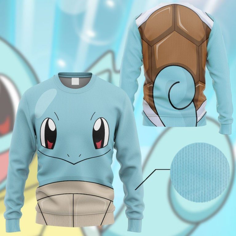 Pokemon Squirtle 3d long sleeve tee