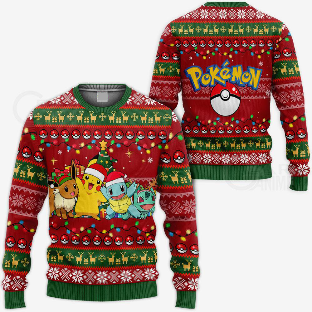 Pokemons Ugly Christmas Sweater