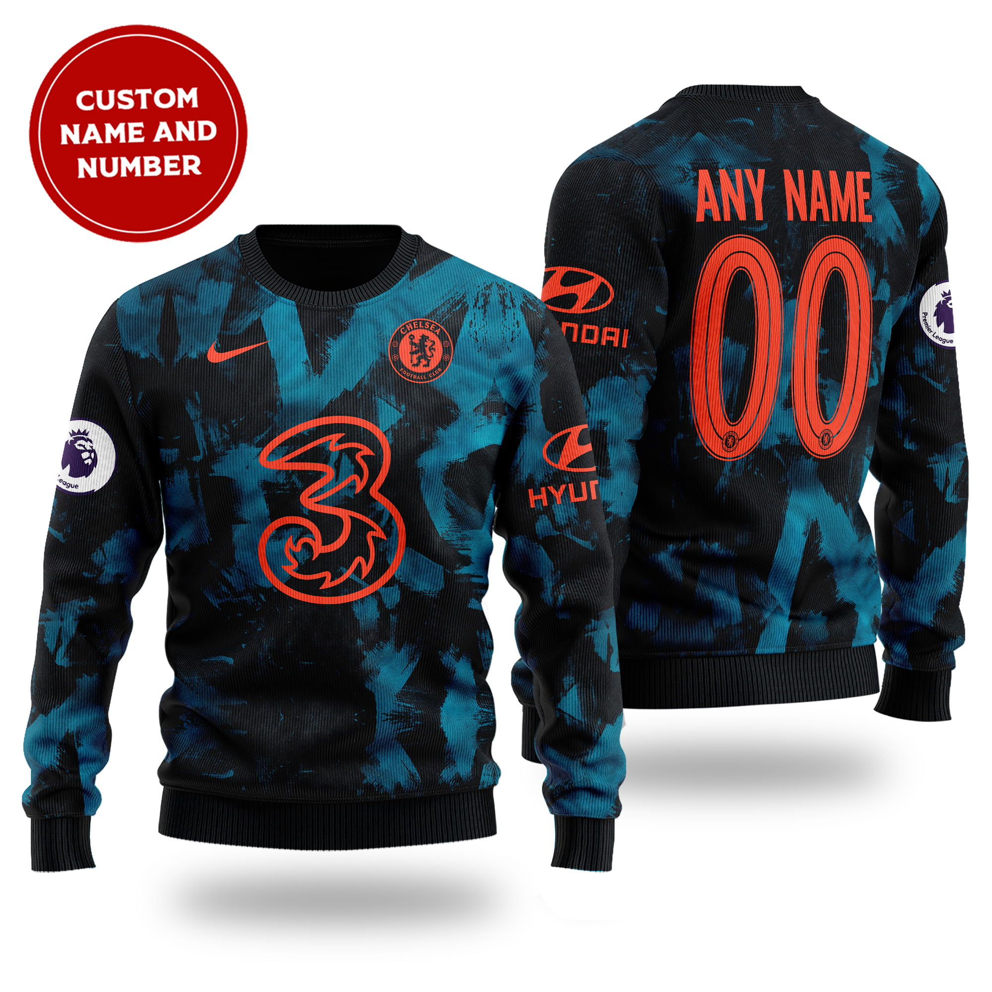 [ Amazing ] Primier League Chelsea FC third kit cutom name and number sweater – Saleoff 261121
