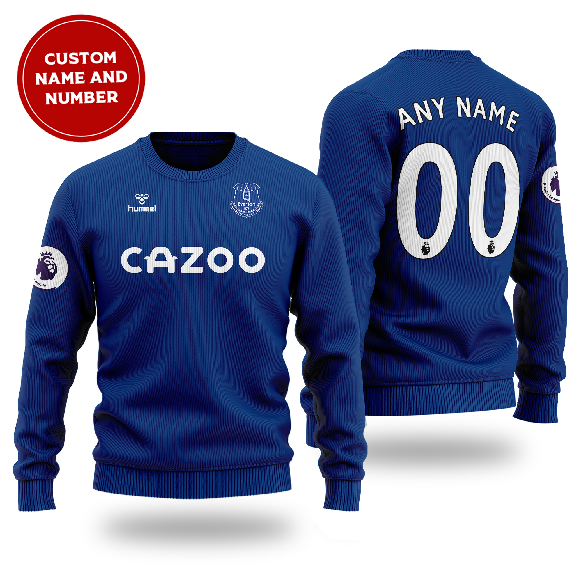 [ Amazing ] Primier League Everton FC cutom name and number sweater – Saleoff 261121
