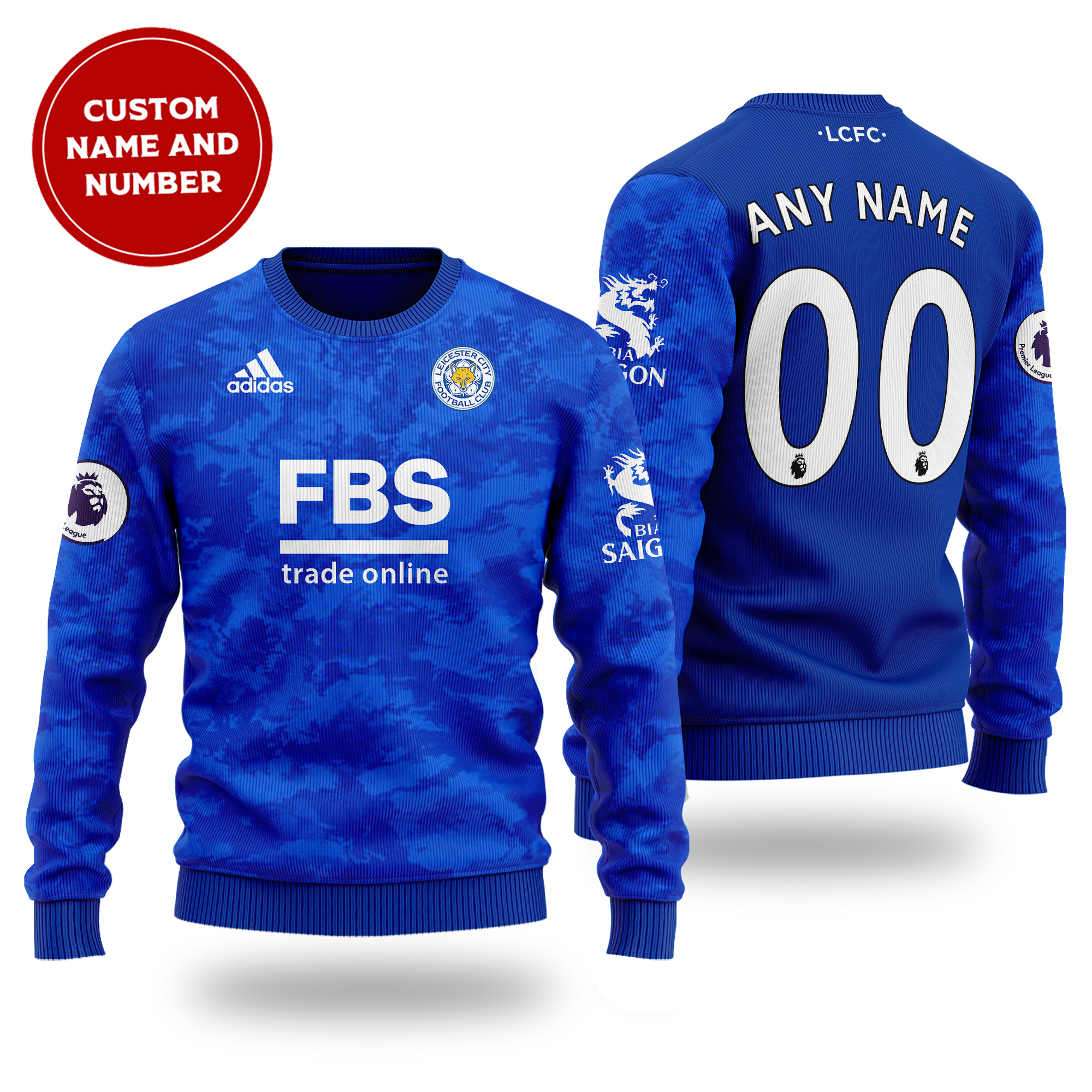 [ Amazing ] Primier League Leicester City FC cutom name and number sweater – Saleoff 261121