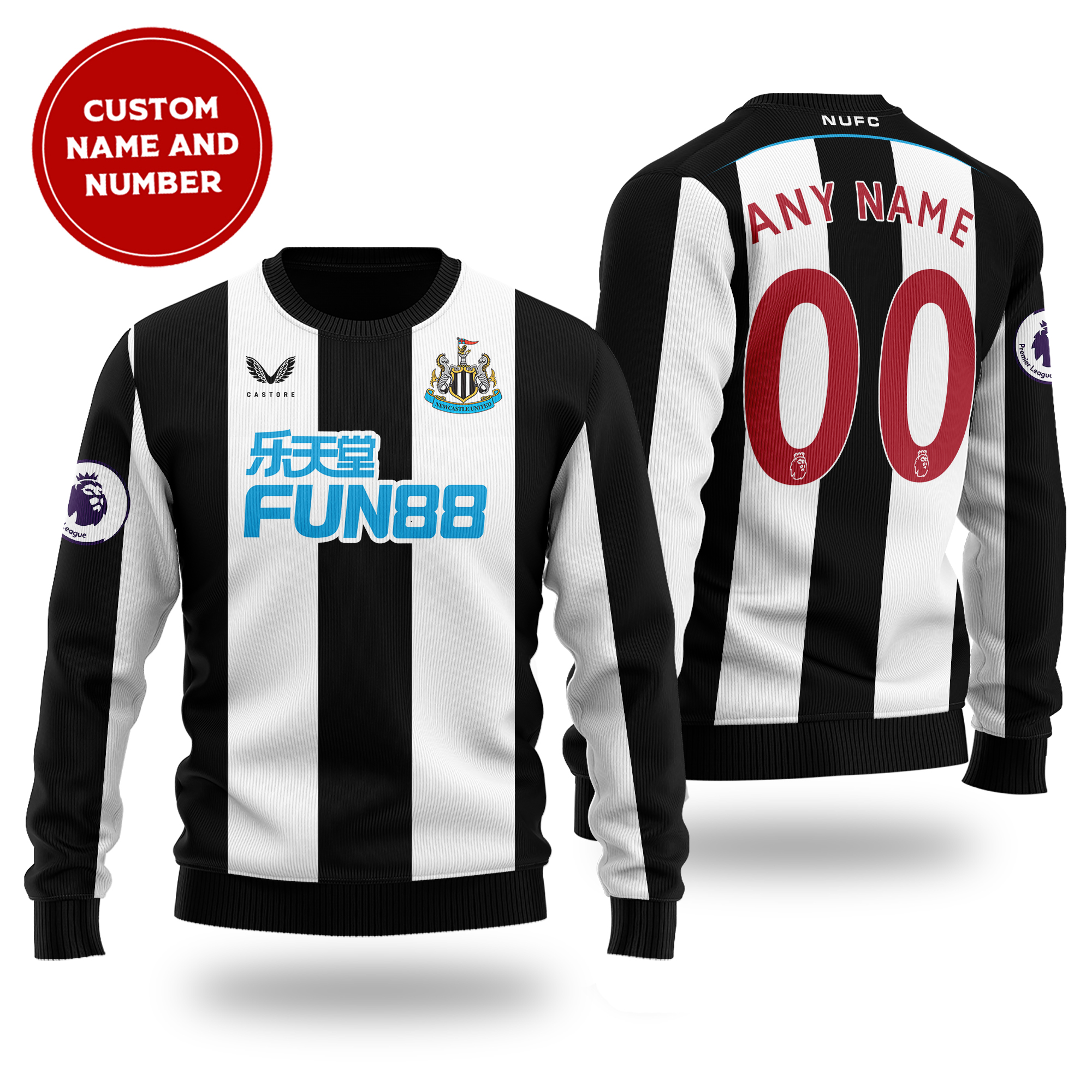 [ Amazing ] Primier League Newcastle United FC cutom name and number sweater – Saleoff 261121