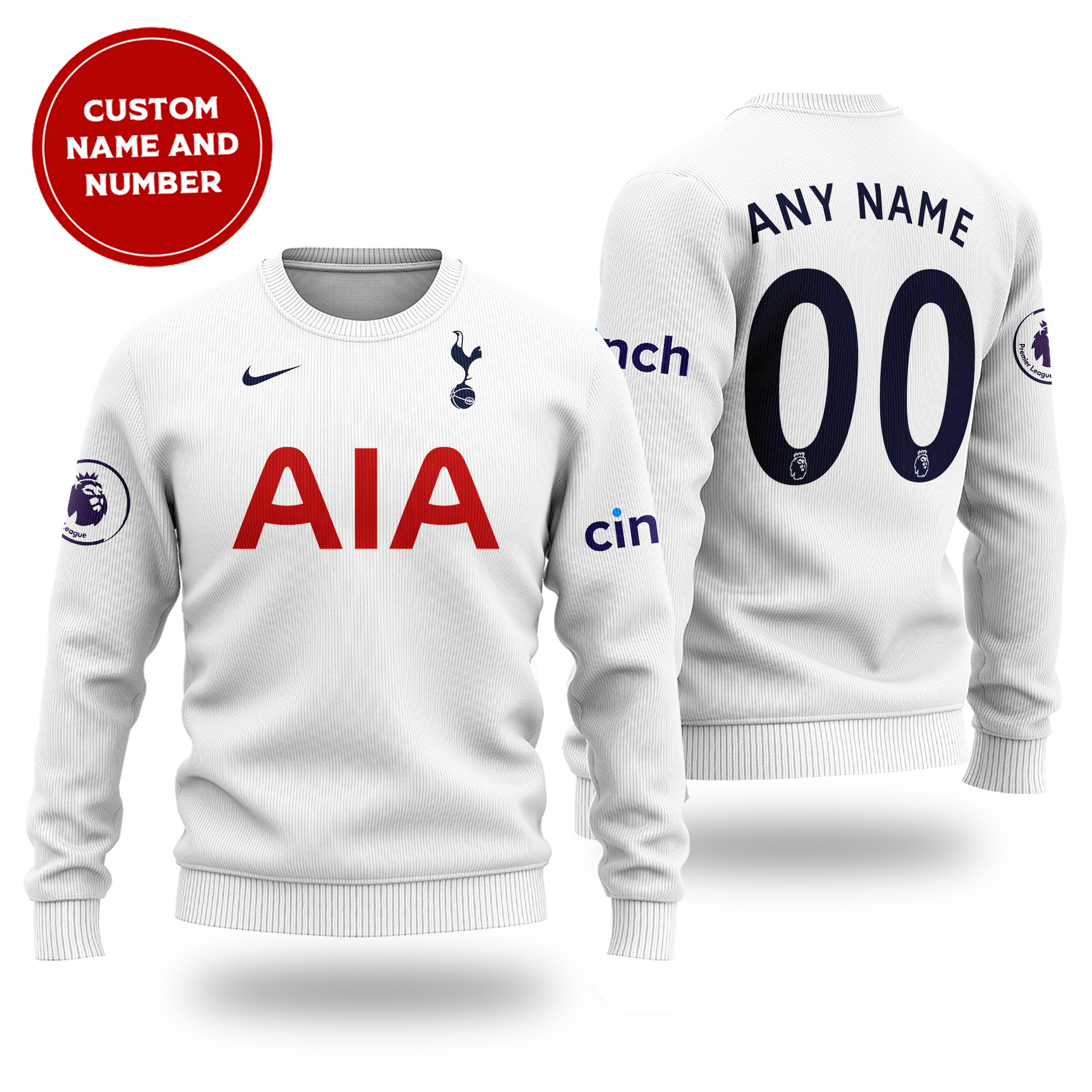 [ Amazing ] Primier League Tottenham Hotspur FC cutom name and number sweater – Saleoff 261121