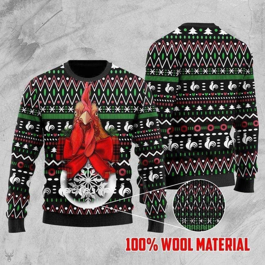 Rooster ugly christmas sweater – Saleoff 191121