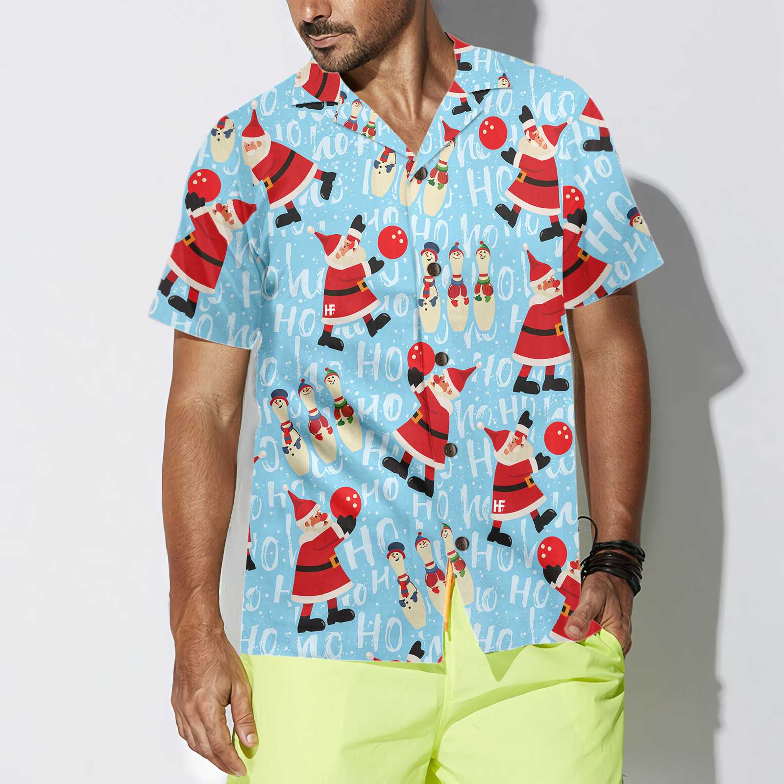 Santa With Bowling Ball Christmas Hawaiian Shirt – Saleoff 061121