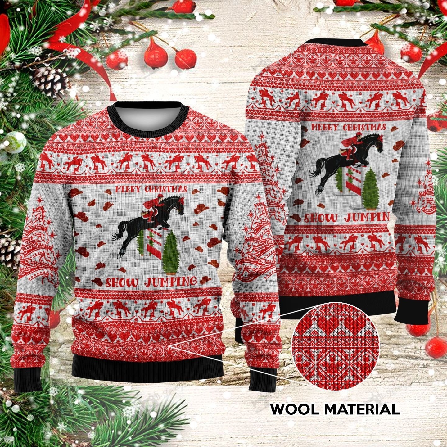 Show jumping christmas sweater – Saleoff 241121