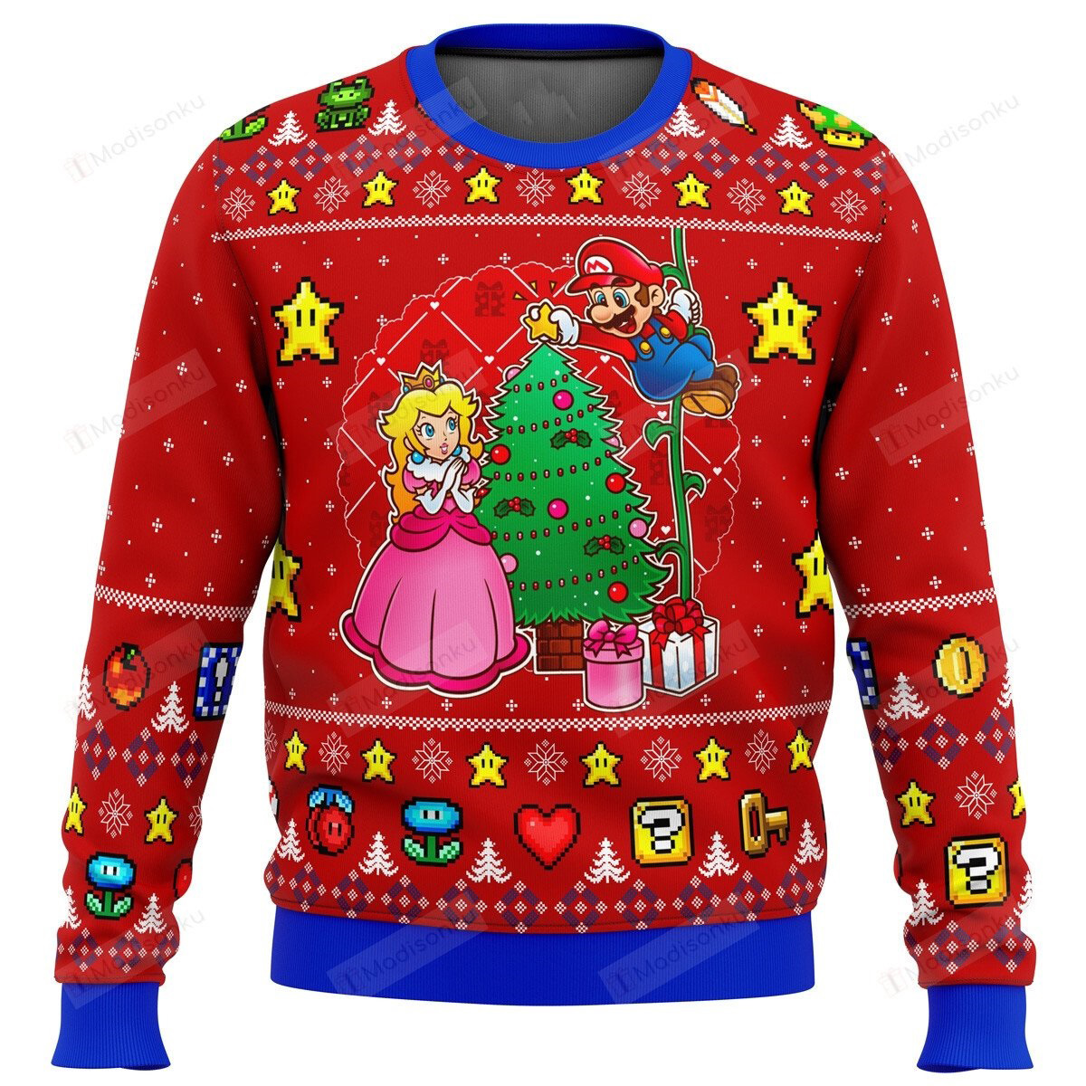 [ Amazing ] Smash bro come and see the christmas tree Super Mario ugly christmas sweater – Saleoff 301121