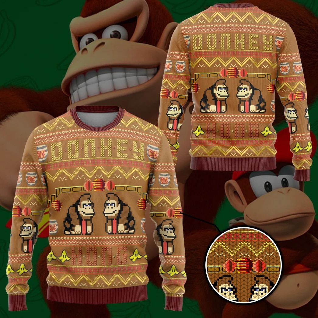 Super Mario Donkey Kong ugly sweater – Saleoff 231121