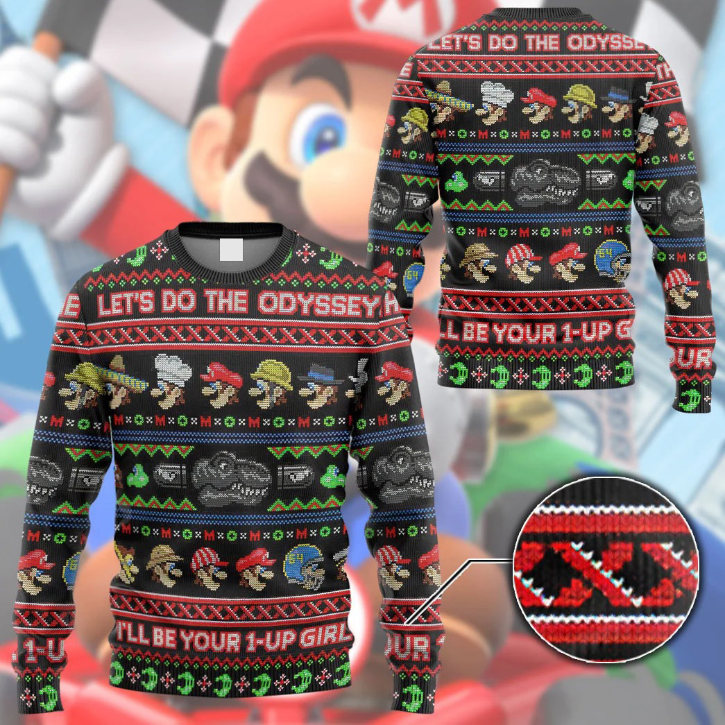 Super Mario Let’s do the odyssey ugly sweater – Saleoff 231121