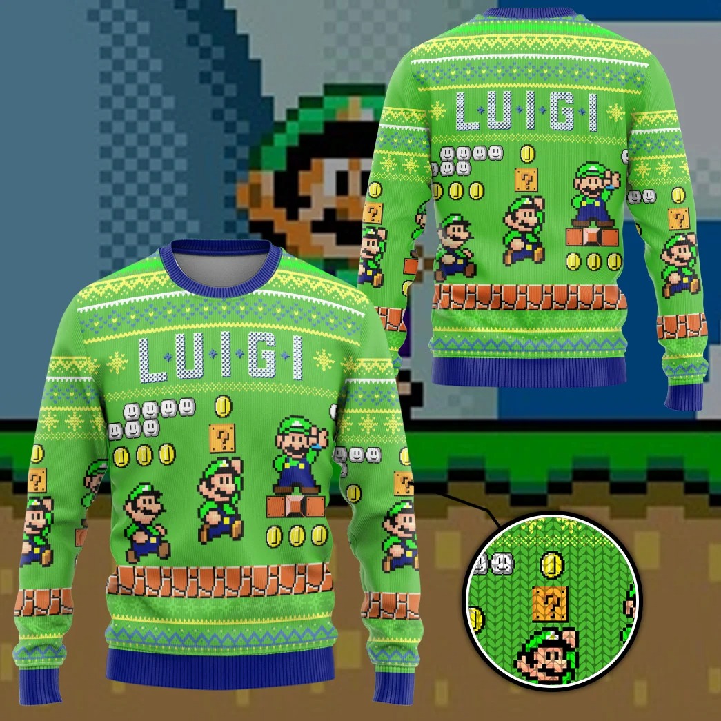 Super Mario Luigi ugly sweater – Saleoff 231121