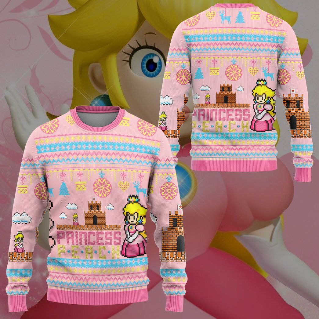Super Mario Princess Peach ugly sweater – Saleoff 231121