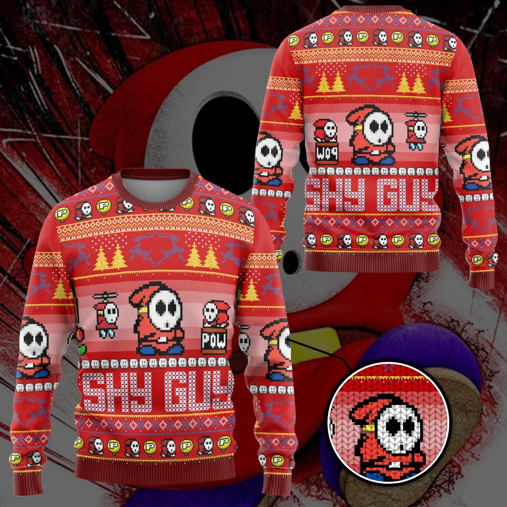 Super Mario Shy Guy ugly sweater – Saleoff 231121