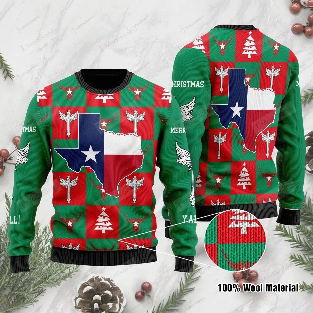 [ Amazing ] Texas flag christmas sweater – Saleoff 301121