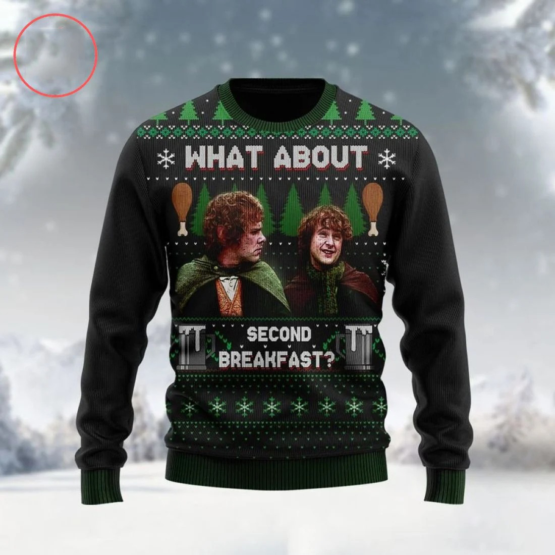 The Hobbit What about second breakfast Ugly Christmas Sweater – Saleoff 091121