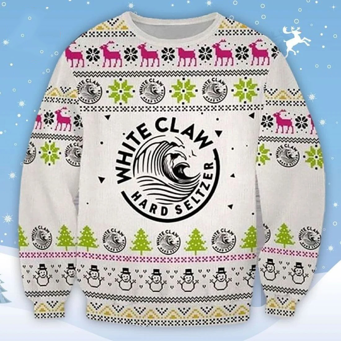 White Claws Hard Seltzer Ugly Christmas Sweater – Saleoff 091121