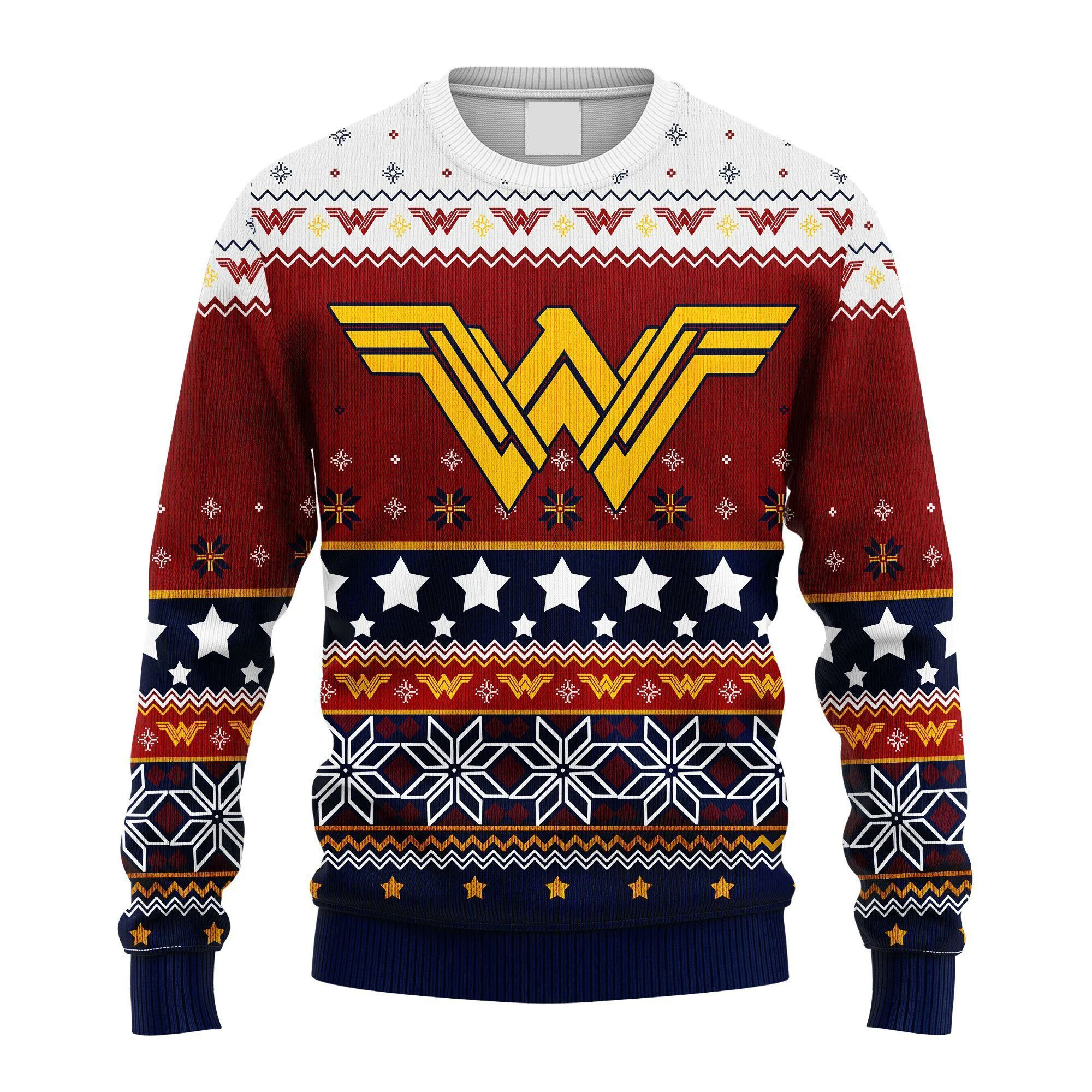 Wonder woman ugly christmas sweater