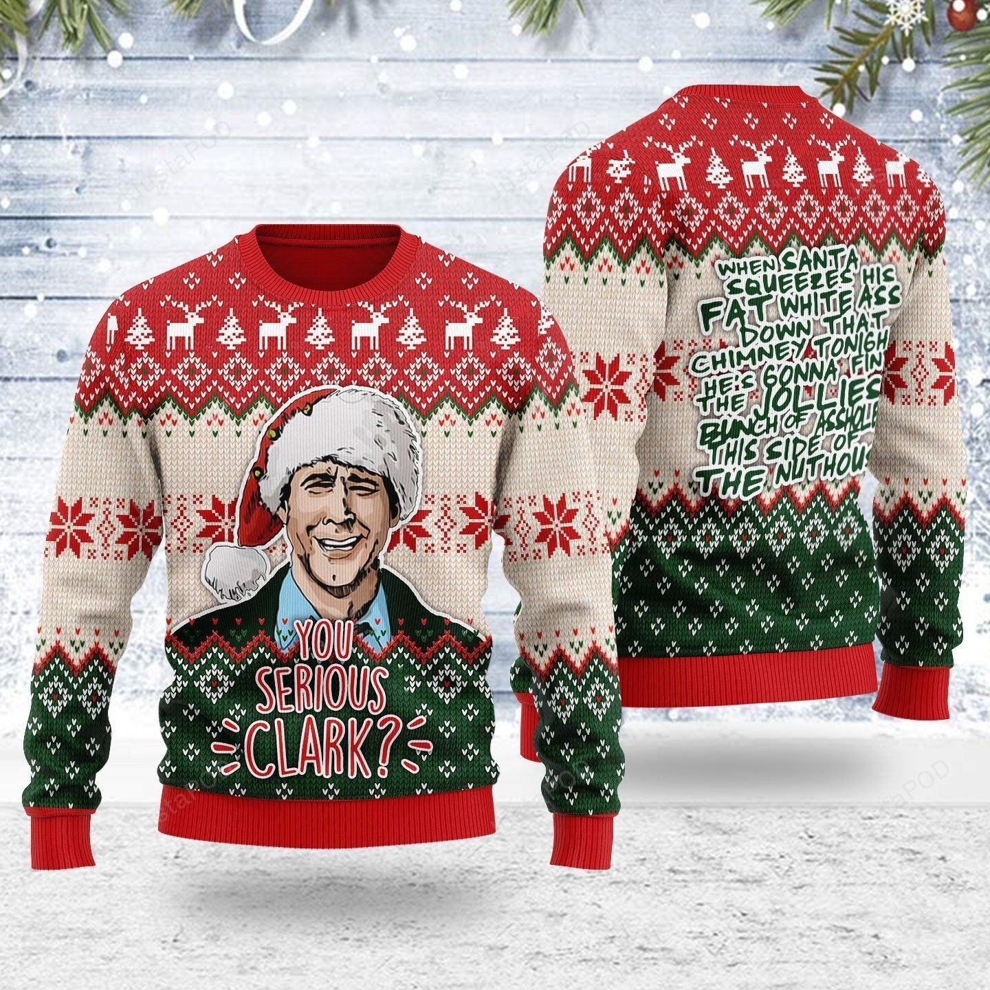 [ Amazing ] You serious Clark ugly christmas sweater – Saleoff 291121