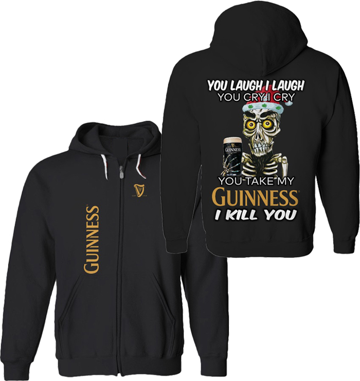 Achmed Jeff Dunham You take my Guinness I kill you 3d zip hoodie